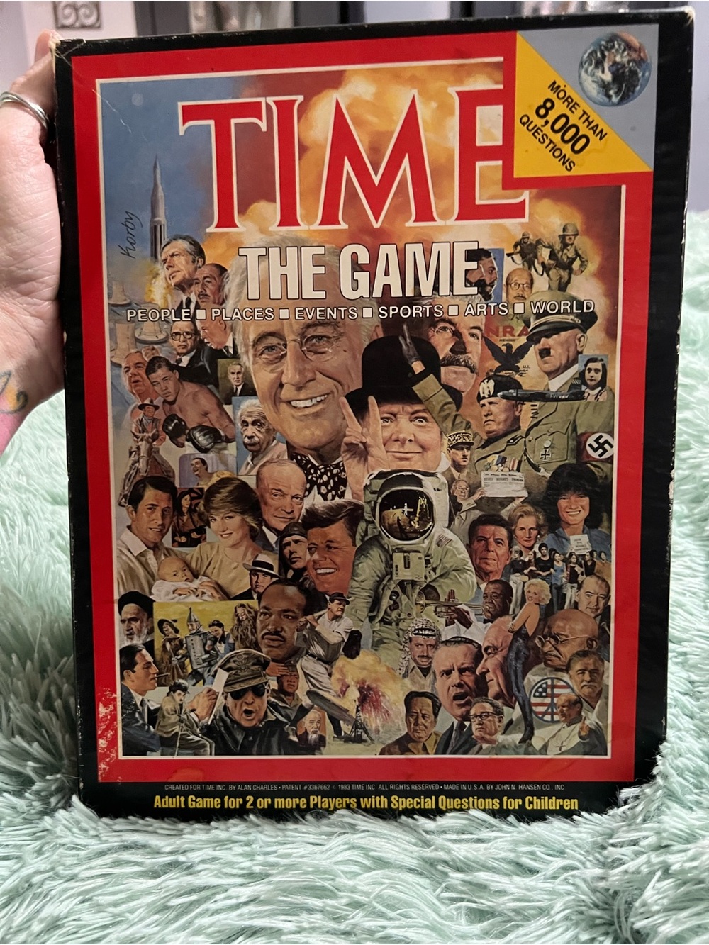 TIME The Game Trivia Board Game (Red)